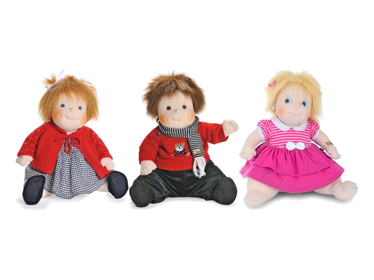 Rubens Barn Original Puppen Anna (Kindy), Emil (Teddy) und Ida