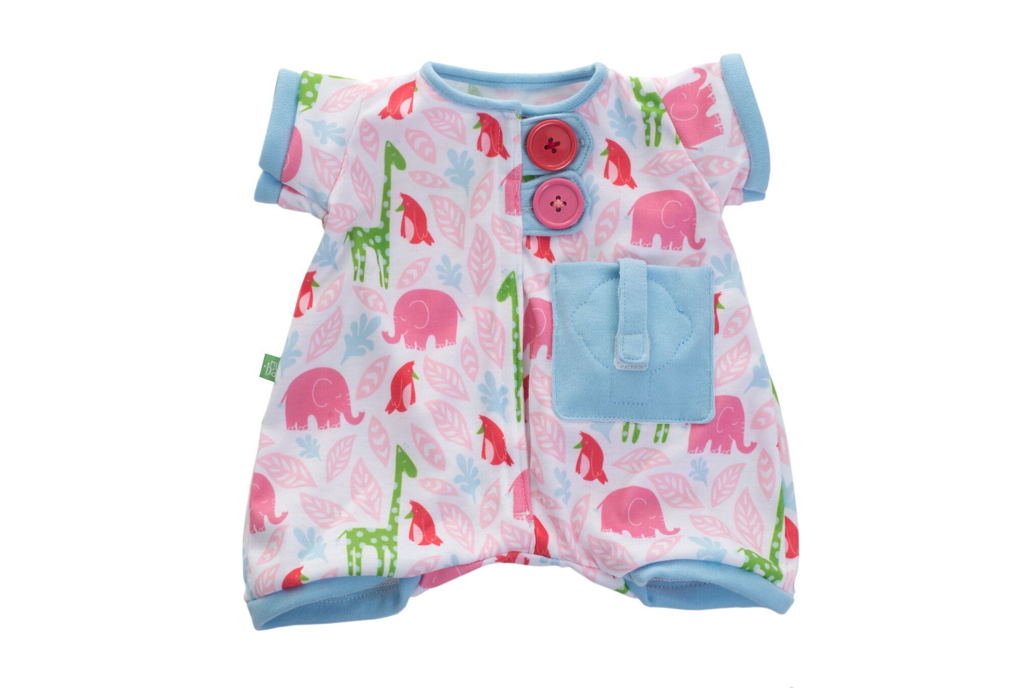 Pocket Friends pyjama, pink for Rubens Babies by Rubens Barn