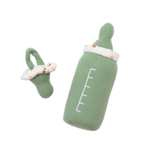 Flasche & Schnuller (grün) für Rubens Barn Baby Puppen